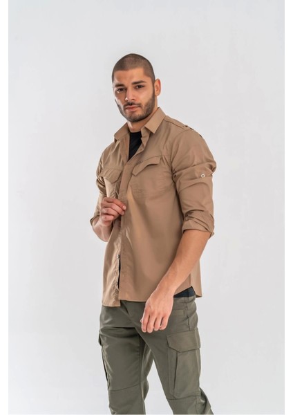 Combat Tactical Bej Koruma Gömlek - 428