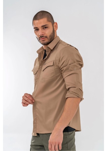 Combat Tactical Bej Koruma Gömlek - 428