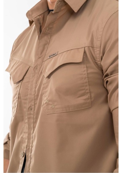 Combat Tactical Bej Koruma Gömlek - 428
