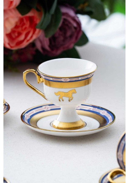 Taylor 6 Kişilik Kahve Fincanı Takımı Gold Yaldızlı HXF-06548