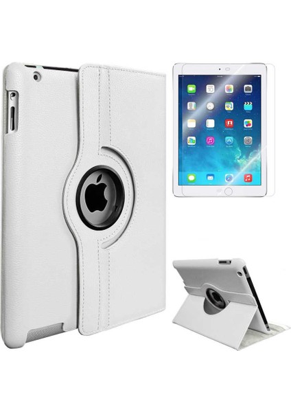 Kilifolsun - Apple iPad Mini 2 3 - Tablet Kılıfı 360 Full Korumalı Yatay Dikey Dönebilen Standlı Kılıf - Pembe Koyu