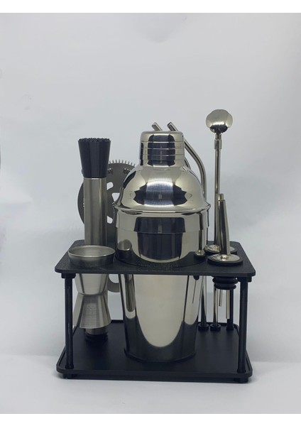 10 Parça Süper Avantajlı Paket Pipetli Kokteyl Seti ( Stand Hediyeli )