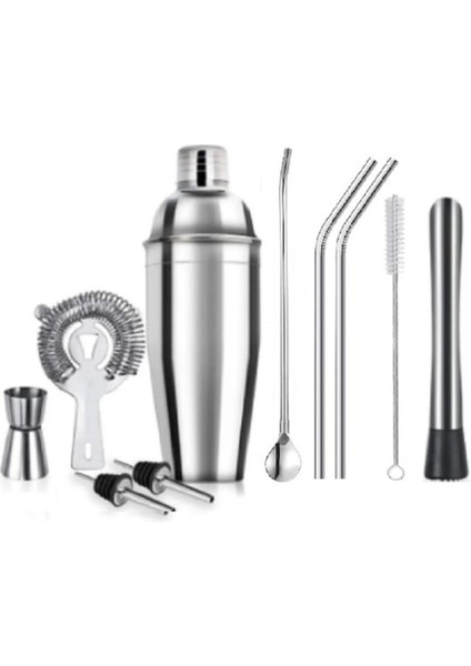 10 Parça Süper Avantajlı Paket Pipetli Kokteyl Seti ( Stand Hediyeli ) fırsatları