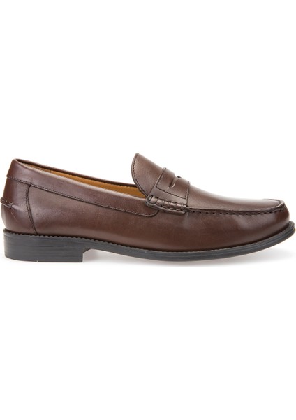 Erkek Kahverengi New Damon Deri Loafer U641ZB00043C6006