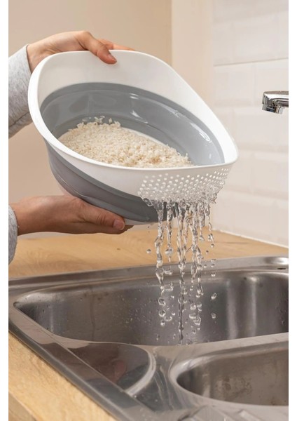 5'li Set Akordiyon Katlanır Süzgeç Seti - Katlanır Çeyiz Seti 5 Parça fiyatları