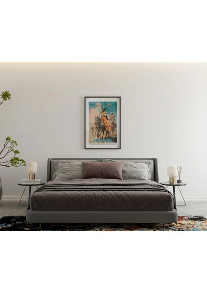 Atlı Şovalye Illüstrasyon Ofis Duvar Dekor Tablo modelleri