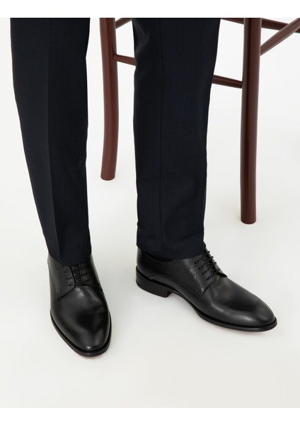 Erkek Siyah %100 Deri Klasik Ayakkabı 50295848-VR046