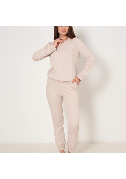 840.822 Kadın Kışlık Uzun Kol Pijama Takım