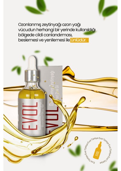 Ozonlanmış Zeytinyağı Ozon Yağı Cilt Serumu Doğal Bakım 50 ml fırsatları
