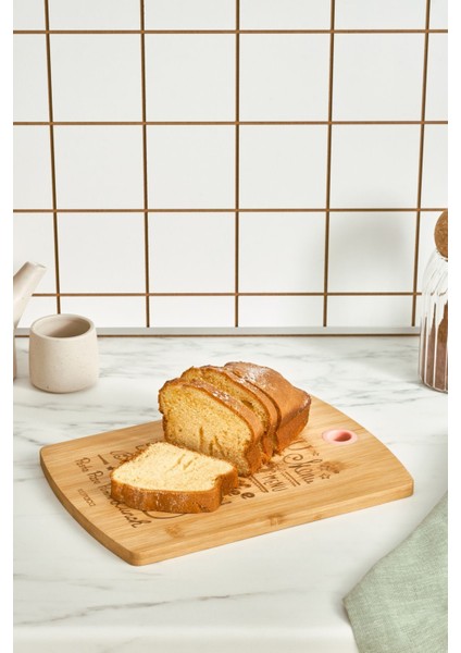 Mottolu Bambu Kesme Tahtası 28 cm modelleri