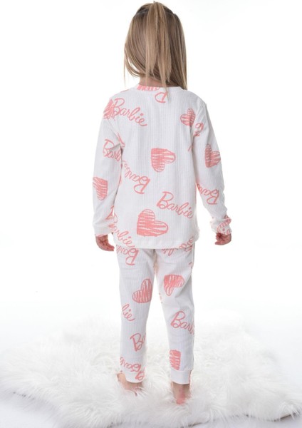 Barbie Baskılı Kız Çocuk Pijama