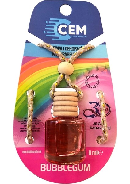 Cam Fanus Bubblegum 8 ml Ayna Kokusu