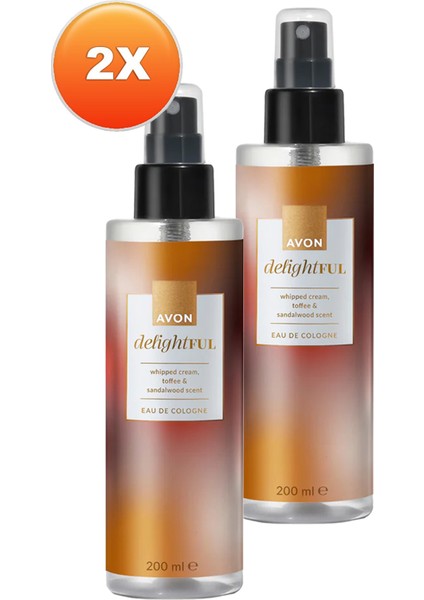 Delightful Toffee Kolonya Edc 200 ml x 2 adet
