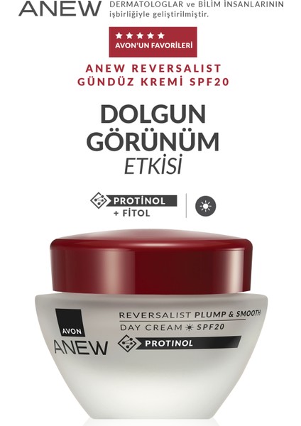 Anew Reversalist Plump & Smooth Gündüz Kremi SPF20 Üçlü Set 50 ml