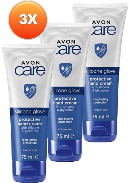 Care Silikon ve Gliserin İçeren El Kremi Üçlü Set 75 ml