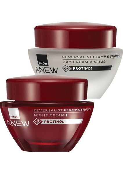 Anew Reversalist Plump & Smooth Gece ve Gündüz Krem Paketi