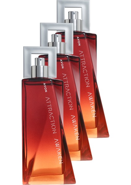 Attraction Awaken Erkek Parfüm EDT Üçlü Set 75 ml