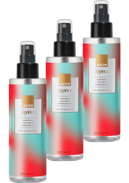 Joyful Kolonya Edc 200 ml x 3 adet