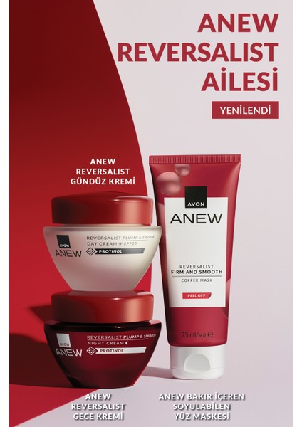 Anew Reversalist Plump & Smooth Üç Parça Yüz Bakım Paketi