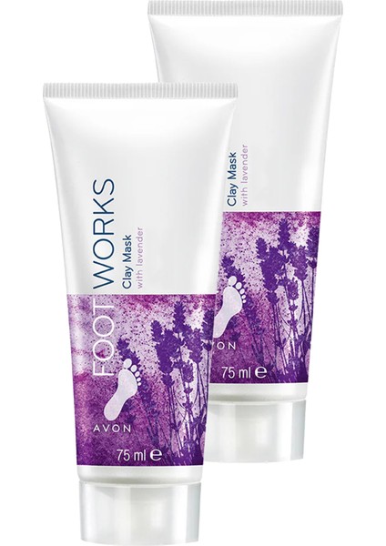 Footworks Lavanta Özlü Ayak Kil Maskesi İkili Set 75 ml