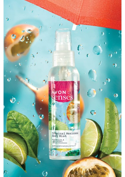 Tropical Mexicana Çarkıfelek ve Limon Kokulu Vücut Spreyi Üçlü Set 100 ml fırsatları
