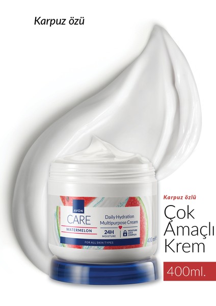 Care Watermelon Karpuz Kokulu Çok Amaçlı Krem 400 ml. Üçlü Set