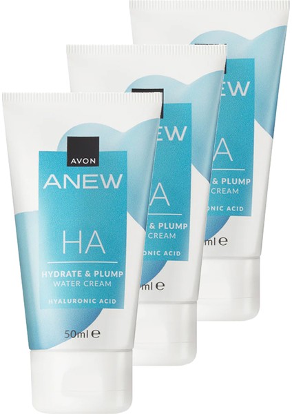 Anew Hyalüronik Asit İçeren Dolgun Görünüm Veren Su Bazlı Krem Üçlü Set 50 ml