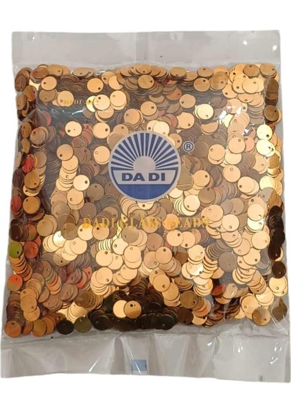 8 mm Yandan Delikli Pul,oya, Abiye, Havlu ve Çeyizlik Plastik El Işleme PULU(100 Gram) Gold
