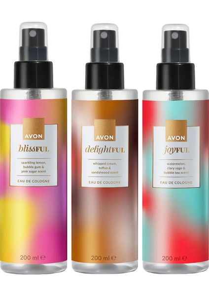 Delightful Toffee + Blissful + Joyful Kolonya Paketi