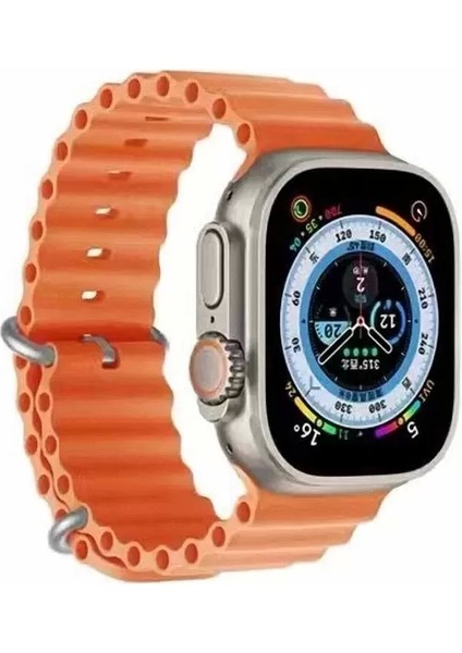 Apple Watch 10 Serisi 46mm Redclick Krd-75 Terletmez Dalgalı Tasarım Silikon Kordon