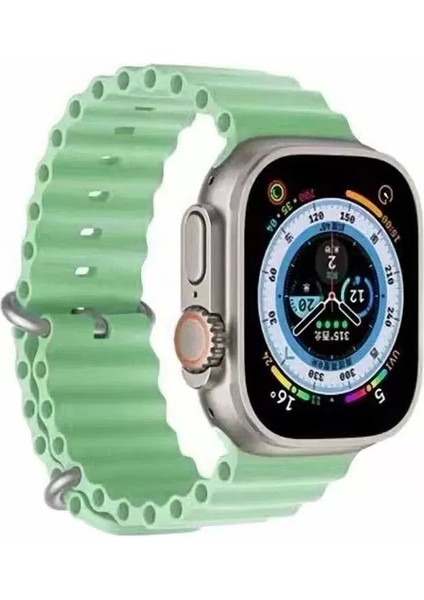 Apple Watch 10 Serisi 46mm Redclick Krd-75 Terletmez Dalgalı Tasarım Silikon Kordon