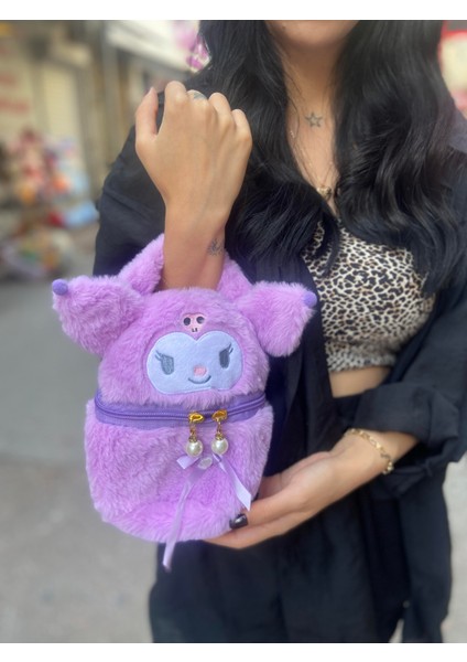 Sanrio Kuromi Peluş Çanta Mor
