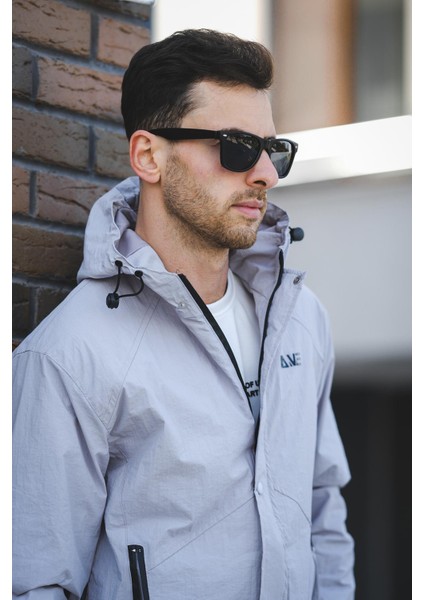 Save Baskılı Suya Dayanaklı Slim Fit Erkek Mevsimlik Mont Yağmurluk indirimleri