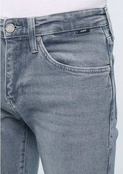 Erkek Gri Jean Pantolon - M001070-83703 fırsatları