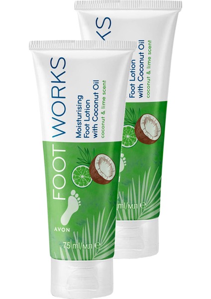 Footworks Hindistan Cevizi ve Misket Limonu Özlü Ayak Losyonu İkili Set 75 ml