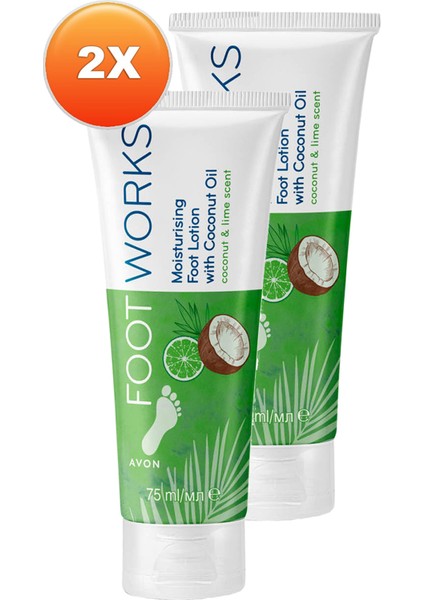 Footworks Hindistan Cevizi ve Misket Limonu Özlü Ayak Losyonu İkili Set 75 ml