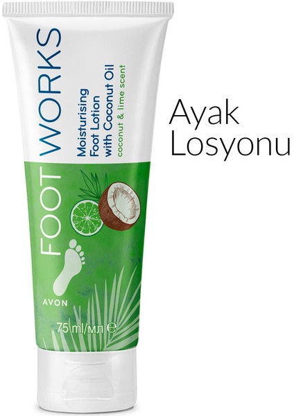 Footworks Hindistan Cevizi ve Misket Limonu Özlü Ayak Losyonu İkili Set 75 ml