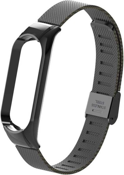 - Xiaomi Mi Band 5 - Kordon Metal Kordon - KRD-06 - Siyah - T16037 indirimleri