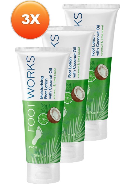 Footworks Hindistan Cevizi ve Misket Limonu Özlü Ayak Losyonu Üçlü Set 75 ml fiyatları