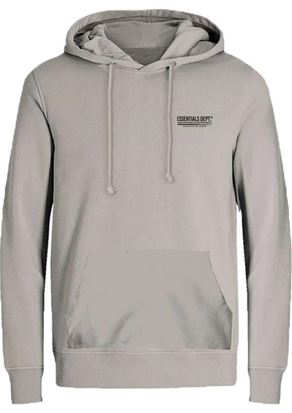 Erkek Jjolıve Kanguru Cepli Kapüşonlu Sweatshirt 12256833 Taş
