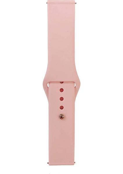 - Samsung Gear S3 - Kordon Band Serisi 22MM Klasik Kordon Silikon Strap Kayış - Vintage Rose