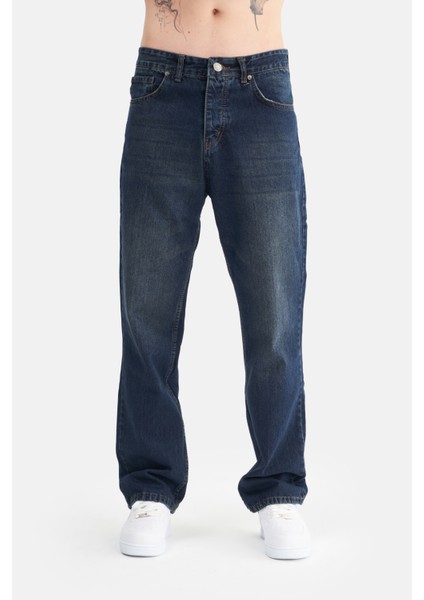 Erkek Basic Baggy Bol Kesim Denim Pantolon fiyatları