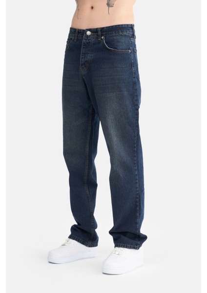 Erkek Basic Baggy Bol Kesim Denim Pantolon modelleri