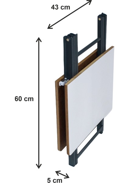 Katlanır Balkon Bahçe Kamp Masası