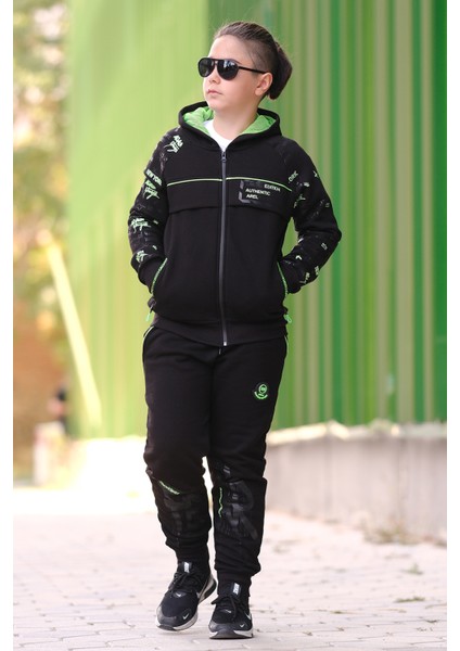 Erkek Çocuk Arel Fermuarlı Kapüşonlu Eşofman Takımı ESF.2020