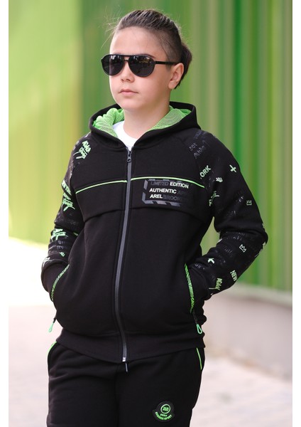 Erkek Çocuk Arel Fermuarlı Kapüşonlu Eşofman Takımı ESF.2020 fırsatları