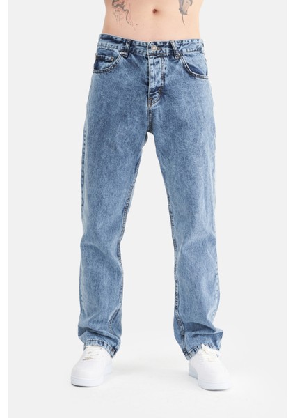 Erkek Basic Baggy Bol Kesim Denim Pantolon fiyatları