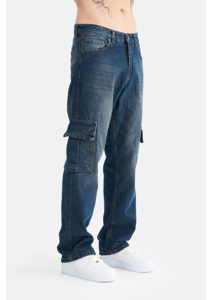 Erkek Kargo Cepli, Baggy Bol Kesim Denim Pantolon modelleri