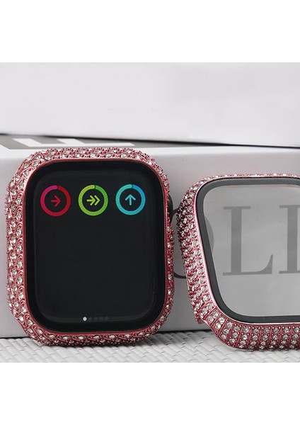 - ​​​Apple Watch 7 41mm - Kasa Koruyucu Kenarları Taşlı Sert PC Kasa Ve Ekran Koruyucu - Gard 24 - Gümüş - T26429 fırsatları