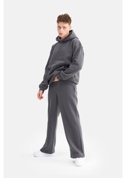 Erkek Beli Lastikli Jogger, Basic Baggy Pantolon